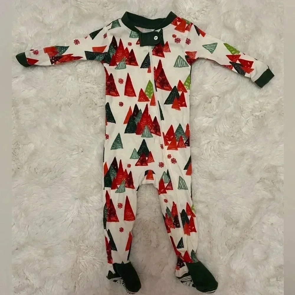 Burt’s Bees Baby Holiday Pajamas unisex, size 3-6 months